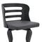 Armen Living Verne 30" Swivel Gray Faux Leather and Black Wood Bar Stool LCVRBABLGR30 - alternate 7